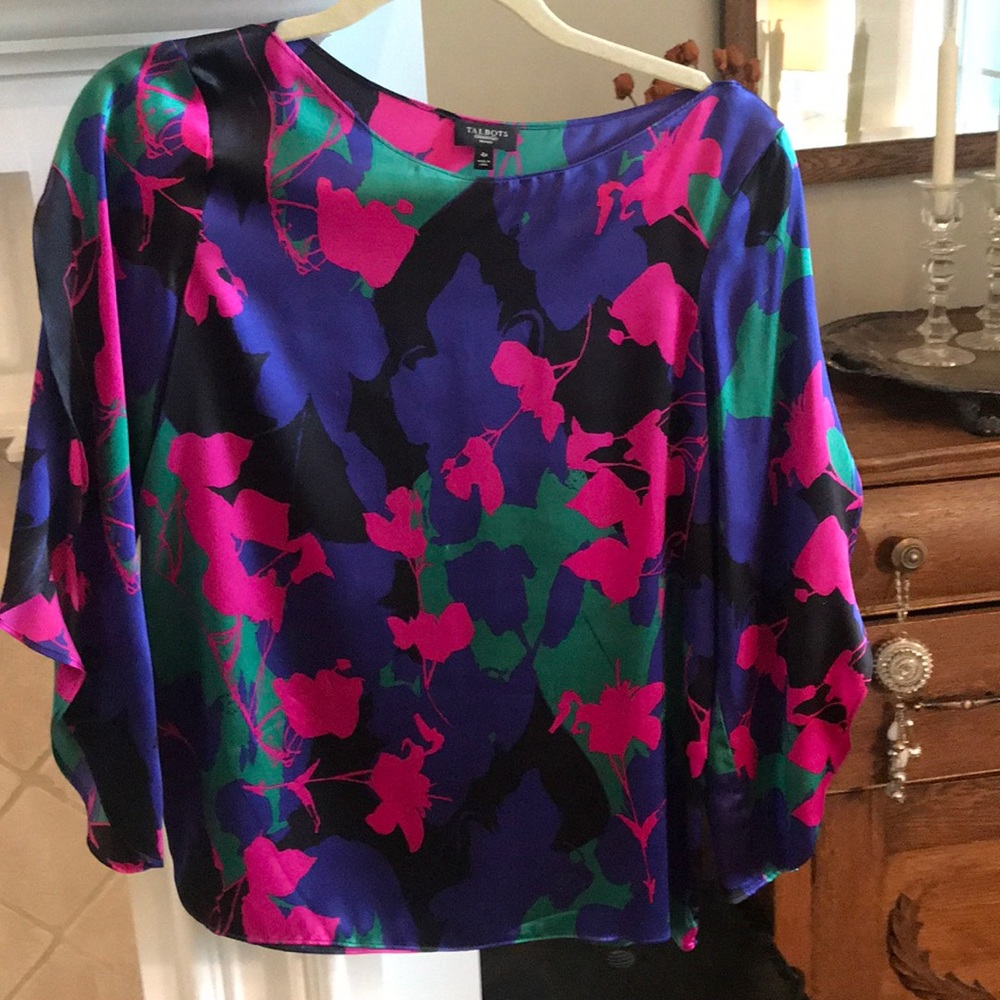 Talbots colorful blouse